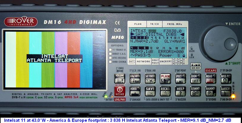 intelsat 11 at 43.0w c band