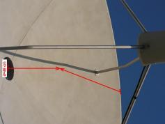 c  PF CHANNEL MASTER TYP 300 detail na hlbku reflektora d s pomerom fD=0,40 ktory zarucuje vysoku ucinno