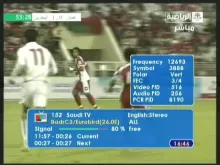 feed SAUDI TV 12 693 V Badr 4 at 26E 01